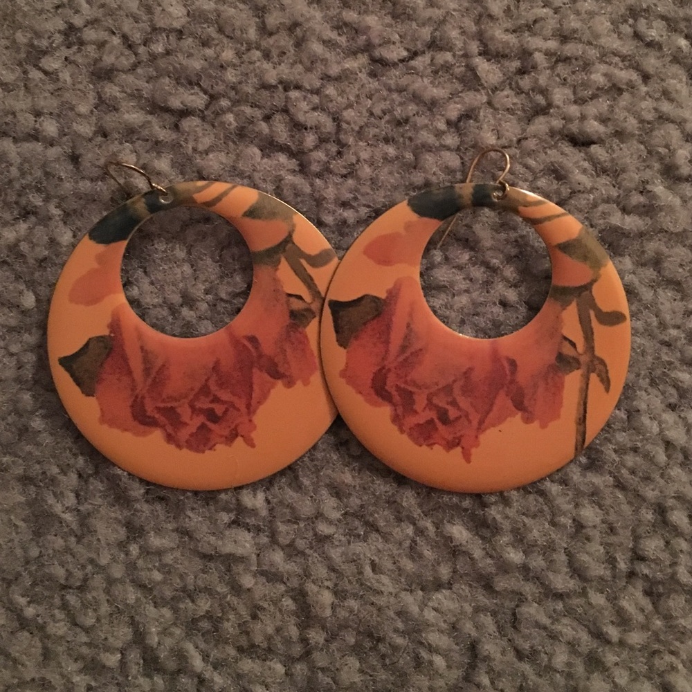 Floral earrings